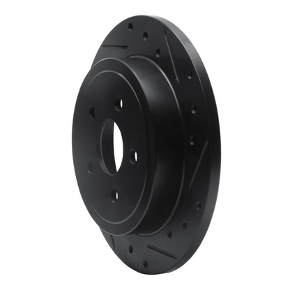 R1 Concepts R1 88-95 Chrysler New Yorker Rear Right Drilled & Slotted Black Brake Rotor