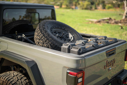 DV8 Offroad 2020+ Jeep Gladiator JT Adjustable In-Bed Tire Carrier