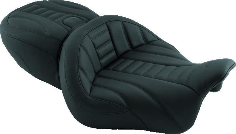 Mustang Motorcycle Mustang 06-17 Harley Dyna Tripper Solo Seat - Black