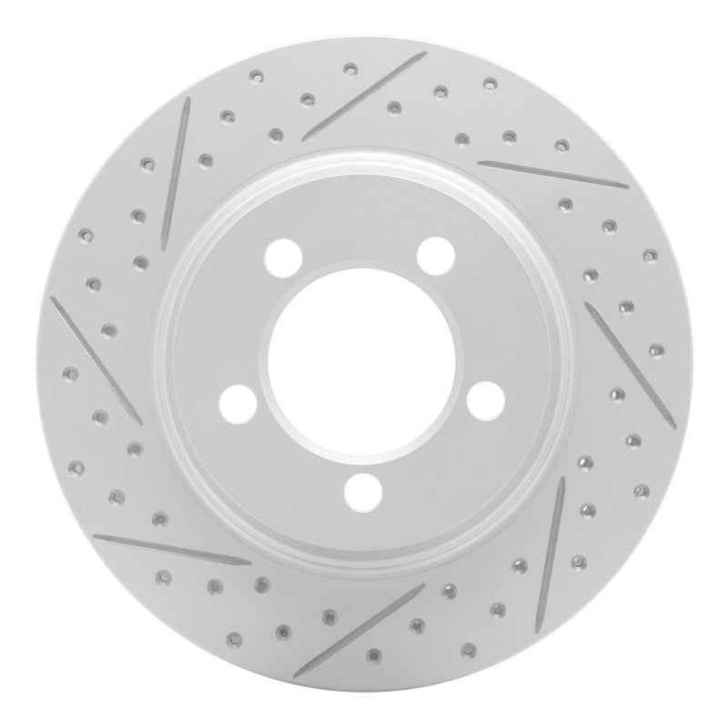 R1 Concepts R1 67-67 Ford Galaxie 500 Front Left Drilled & Slotted Geo-Carbon Rotor