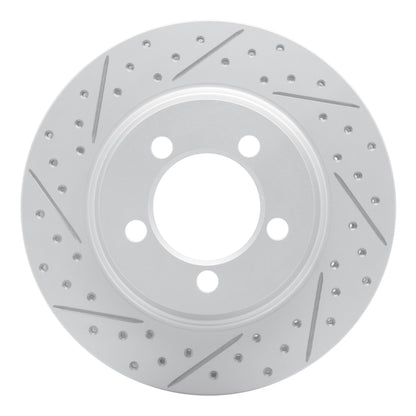 R1 Concepts R1 67-67 Ford Galaxie 500 Front Left Drilled & Slotted Geo-Carbon Rotor