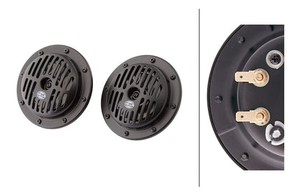 Hella Supertone Horn Kit 12V 310/380HZ HTone Black