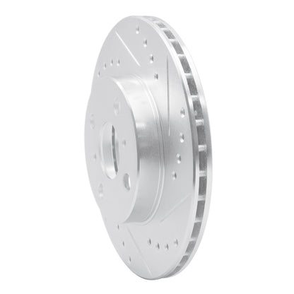 R1 Concepts R1 92-95 Toyota Paseo Front Right Drilled & Slotted Silver Brake Rotor