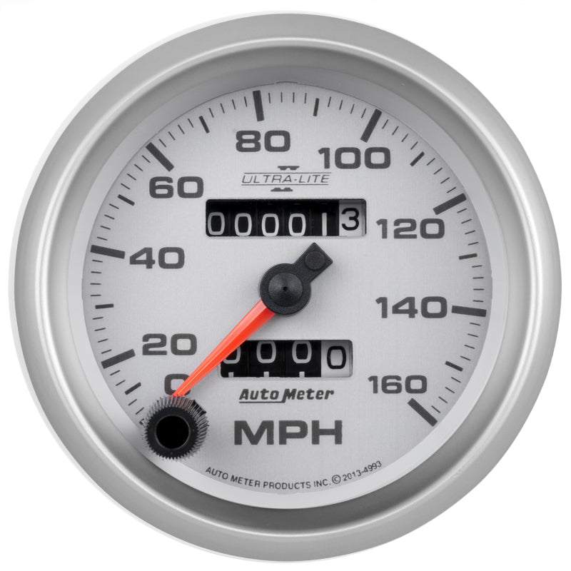 Autometer Ultra-Lite II 3-3/8in 160MPH Mechanical Speedometer