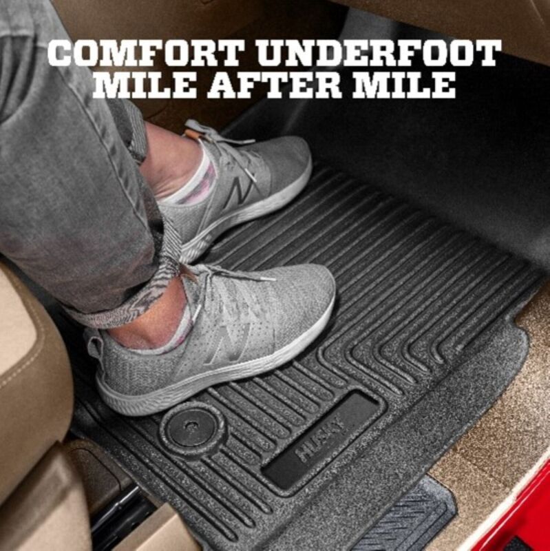 Husky Liners 20-22 Hyundai Venue WeatherBeater Front & 2nd Seat Floor Liners - Black