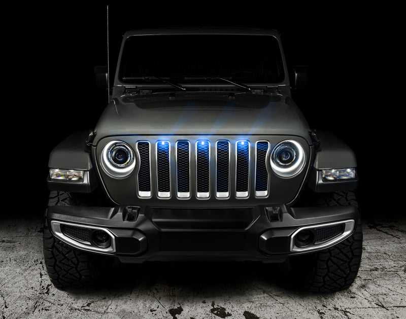 ORACLE Lighting Oracle Pre-Runner Style LED Grille Kit for Jeep Wrangler JL - Blue