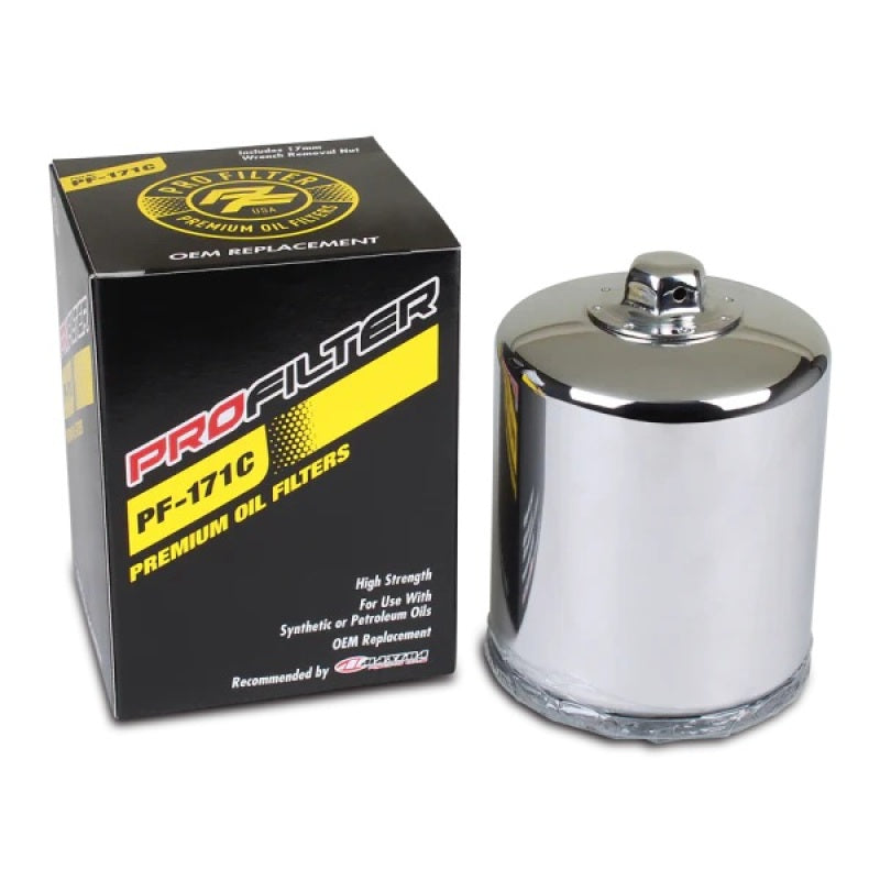 ProFilter Harley Spin-On Chrome Various Performance Oil Filter