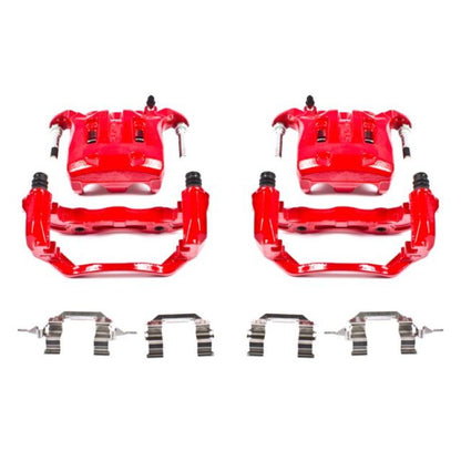 PowerStop Power Stop 03-04 Infiniti M45 Front Red Calipers w/Brackets - Pair