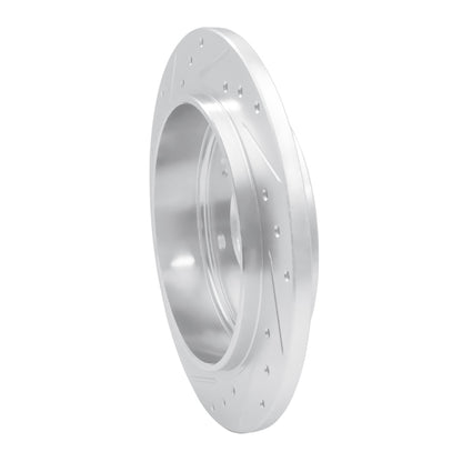 R1 Concepts R1 04-15 Infiniti QX56 Rear Right Drilled & Slotted Silver Brake Rotor