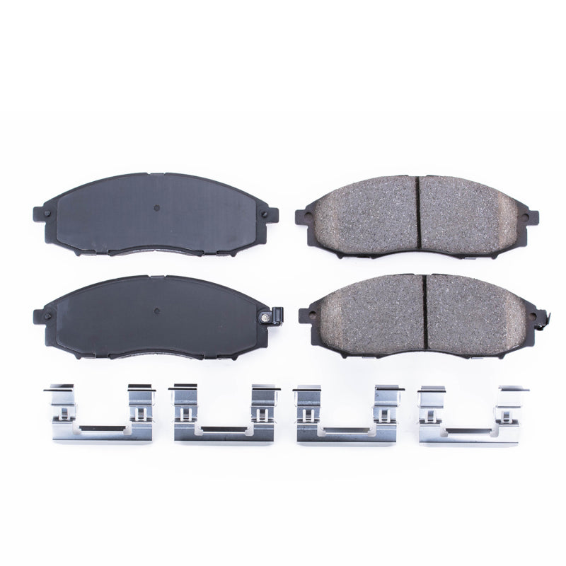 PowerStop Power Stop 03-04 Nissan Frontier Front Z17 Evolution Ceramic Brake Pads w/Hardware