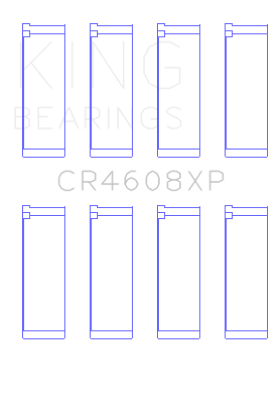 King Engine Bearings Toyota 2ZZ-GE Connecting Rod Bearings (Set of 4) - Size +.50mm