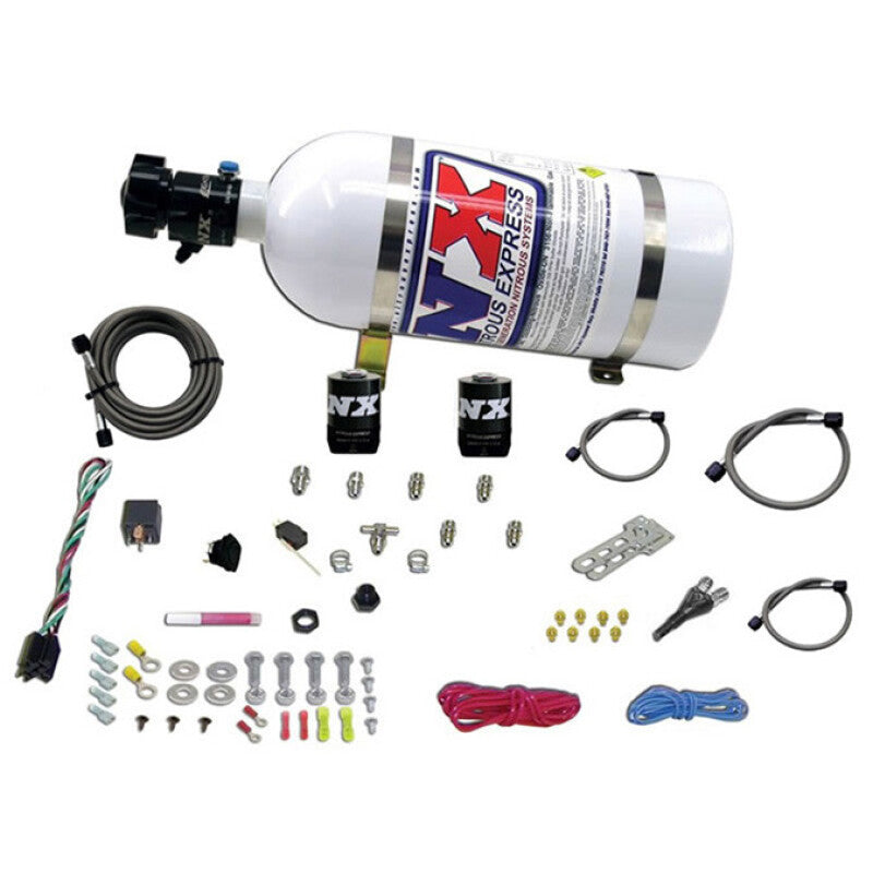 Nitrous Express All Sport Compact EFI Single Nozzle Nitrous Kit (35-50-75HP) w/10lb Bottle