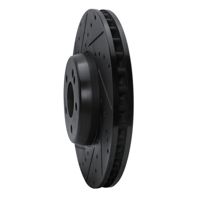 R1 Concepts R1 15-23 Mercedes-Benz E300 Front Left Drilled & Slotted Black Brake Rotor