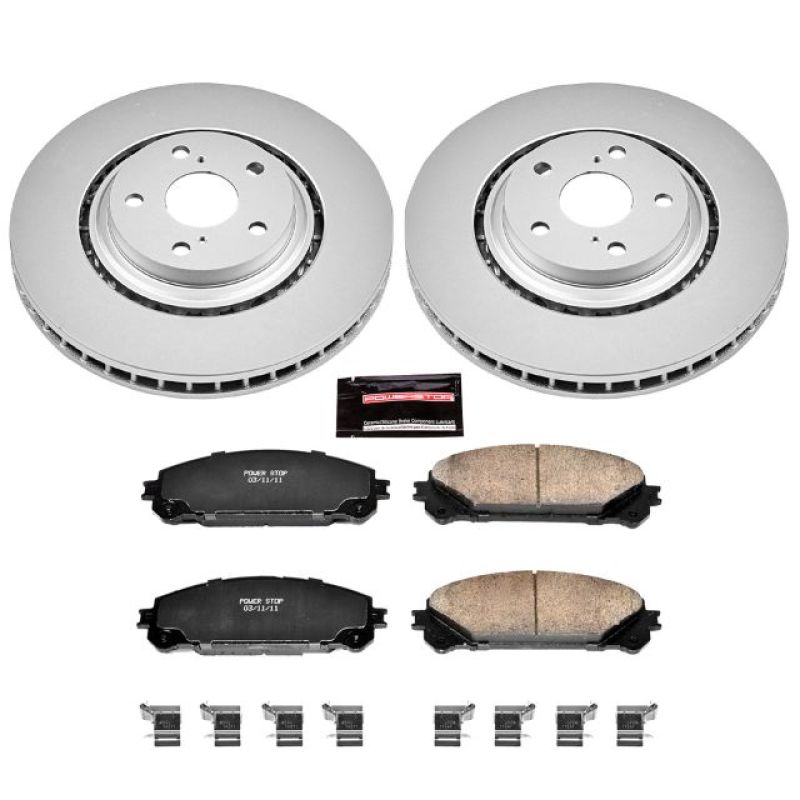PowerStop Power Stop 15-17 Lexus NX200t Front Z17 Evolution Geomet Coated Brake Kit