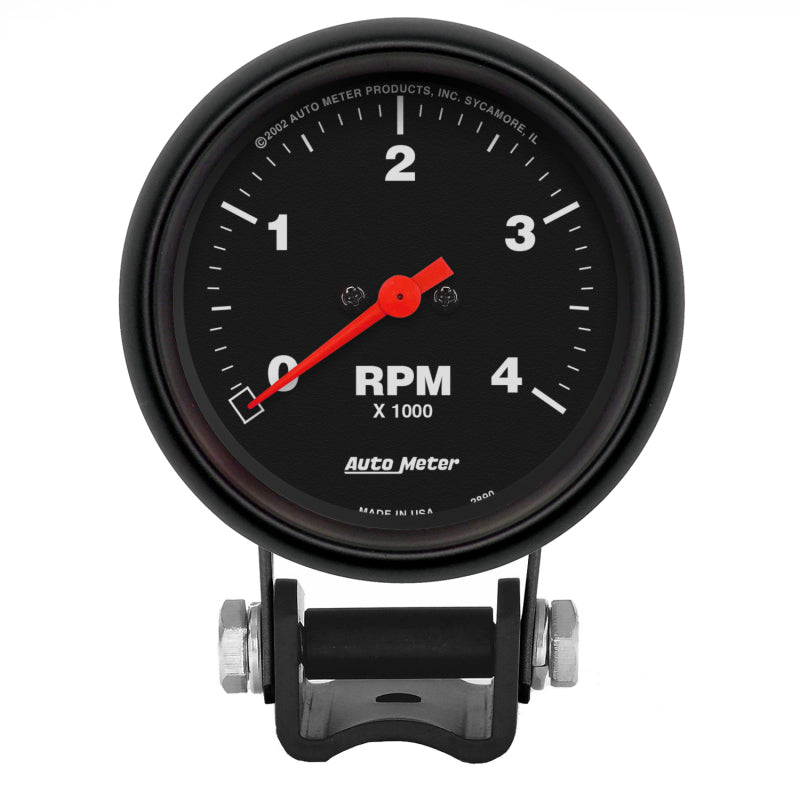 Autometer Z-Series 2-5/8in 4K RPM Pedestal Tachometer Gauge