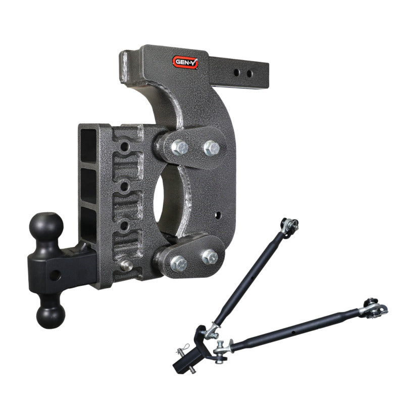 GEN-Y Hitch Gen-Y The Boss Torsion-Flex 2.5in Receiver 15in Drop Hitch w/GH-061 Dual-Ball/Stabilizer Kit