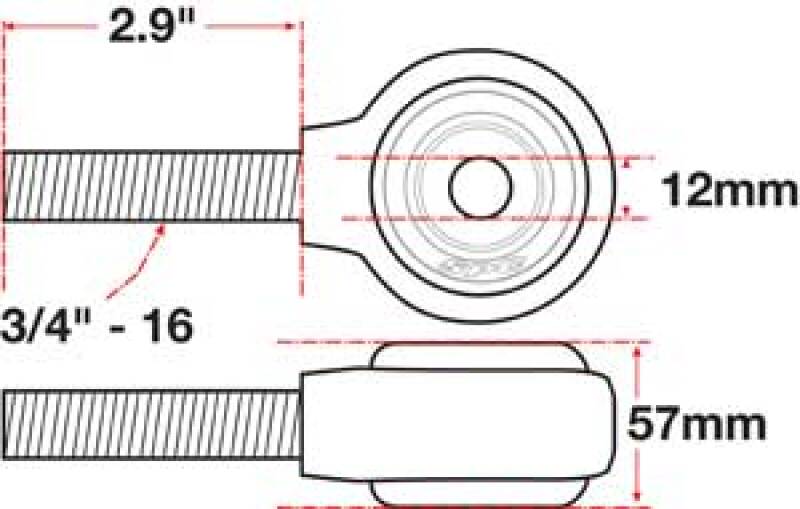 SPC Performance xAxis Rod End Ball Joint