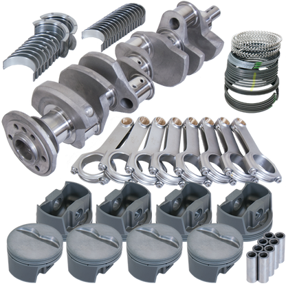 Eagle Chevy 350 3.750in Crank 5.700in H-Beam -5cc Flat Top 4.030in Pistons Balanced Assembly