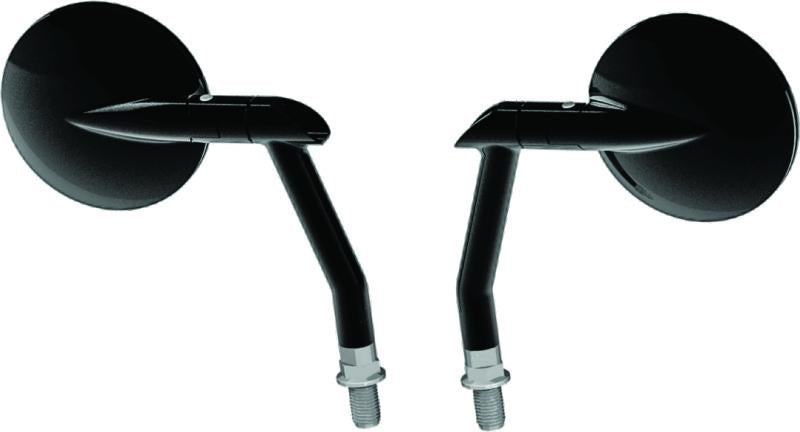 Burly Brand Hot Rod Mirror Set - Black