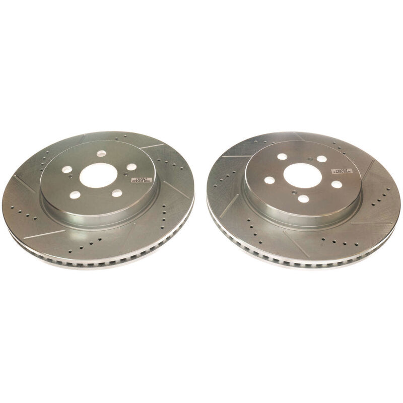 PowerStop Power Stop 19-20 Toyota Corolla Front Evolution Drilled & Slotted Rotors - Pair