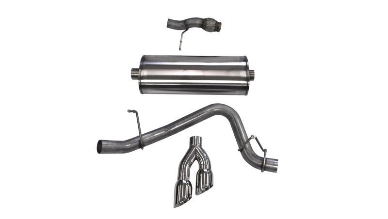 CORSA Performance Corsa 2015-2020 Chevy Tahoe/GMC Yukon Cat-Back Exhaust Sport 3in Single Side Twin Polished 4in Tips