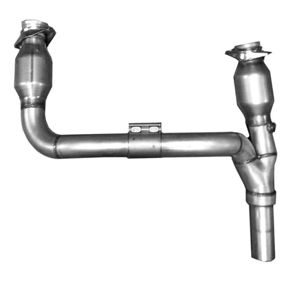 BBK 07-11 Jeep 3.8 V6 Long Tube Exhaust Headers And Y Pipe And Converters - 1-5/8 Ti Ceramic