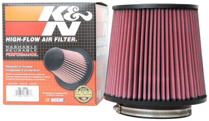 K&N Engineering K&N Universal Clamp-On Air Filter 5in Flange ID x 8in Base OD x 6.625in Top OD x 8.625in Height