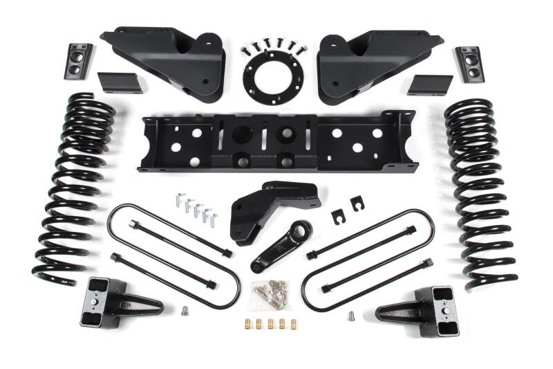 Zone Offroad 2019 Ram 3500 4in Radius Arm Bracket Gas - 3in Rear Block w/o Overload - Nitro Shocks