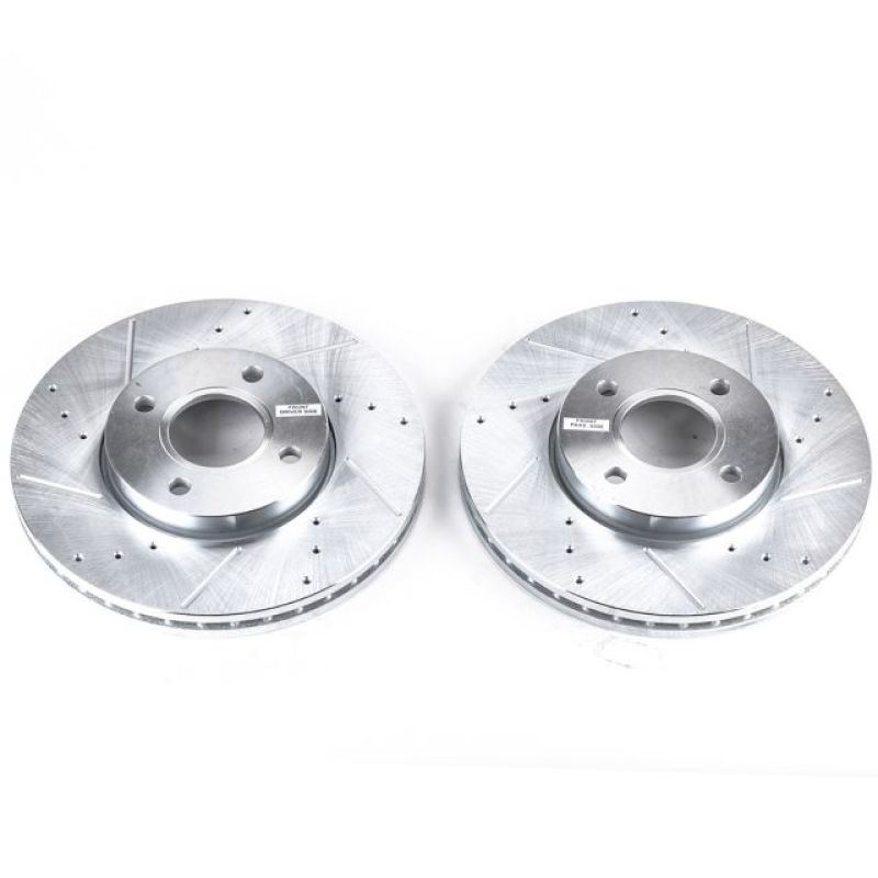 PowerStop Power Stop 05-07 Ford Focus Front Evolution Drilled & Slotted Rotors - Pair
