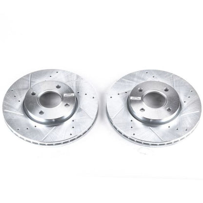 PowerStop Power Stop 05-07 Ford Focus Front Evolution Drilled & Slotted Rotors - Pair