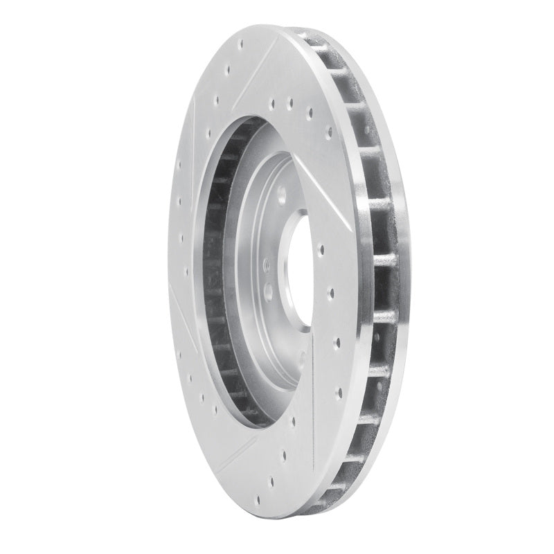 R1 Concepts R1 91-93 Dodge STEALTH Front Right Drilled & Slotted Silver Brake Rotor
