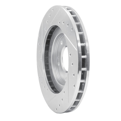R1 Concepts R1 91-93 Dodge STEALTH Front Right Drilled & Slotted Silver Brake Rotor