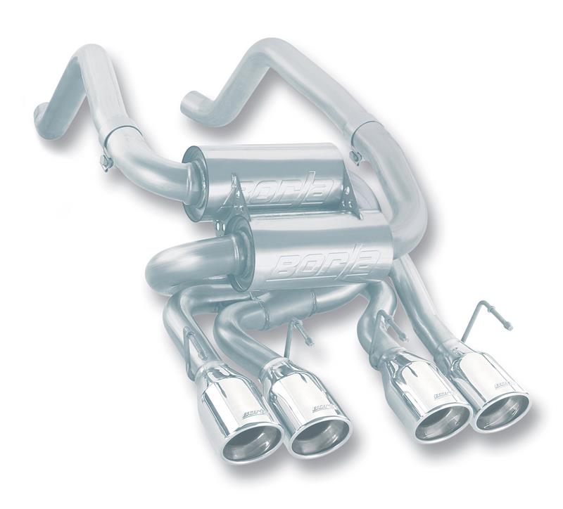 Borla 05-08 Corvette Convertible/Coupe 6.0L/6.2L 8cyl SS S-Type Exhaust (REAR SECTION ONLY)