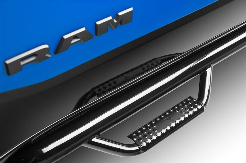 N-Fab Nerf Step 2019 Dodge Ram 1500 Crew Cab 5.7ft Bed - Gloss Black - Cab Length - 3in