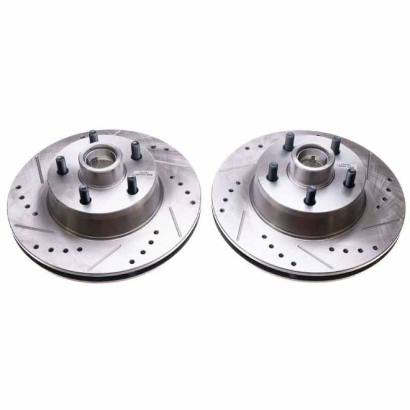PowerStop Power Stop 69-70 Ford Country Squire Front Evolution Drilled & Slotted Rotors - Pair
