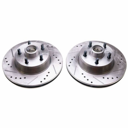 PowerStop Power Stop 69-70 Ford Country Squire Front Evolution Drilled & Slotted Rotors - Pair