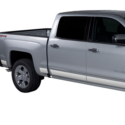 Putco 07-13 GMC Sierra Reg Cab 8ft Long Box - 6in Wide - 10pcs Stainless Steel Rocker Panels