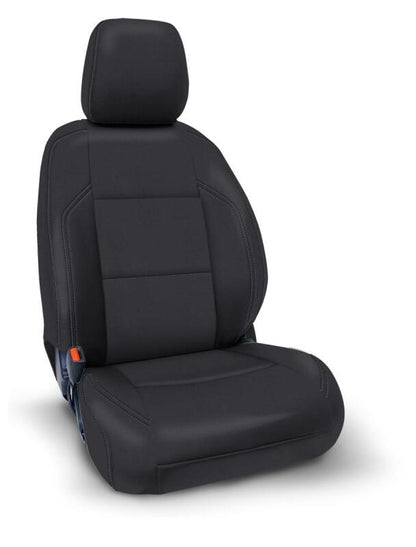 PRP Seats PRP 2016+ Toyota Tacoma Front Seat Covers with Electric Seat Adjusters (Pair) - All Black