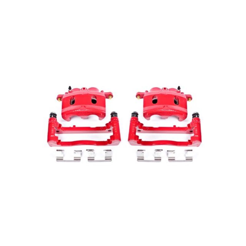 PowerStop Power Stop 07-08 Cadillac Escalade Front Red Calipers w/Brackets - Pair