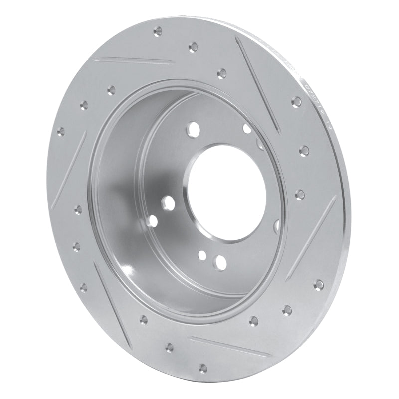 R1 Concepts R1 07-12 Kia Rondo (Canada) Rear Left Drilled & Slotted Silver Brake Rotor