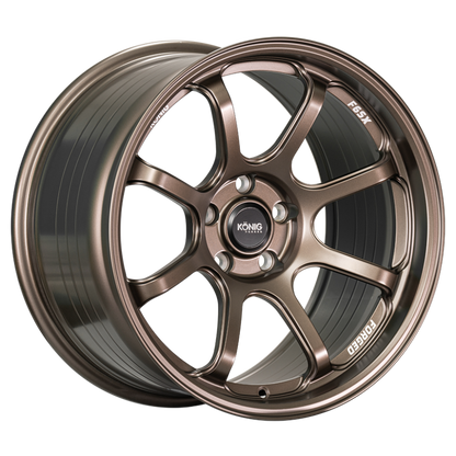 Konig Forged F6SX 17x10 5x114.3 ET45 Race Bronze Wheel (Knurled Bead)