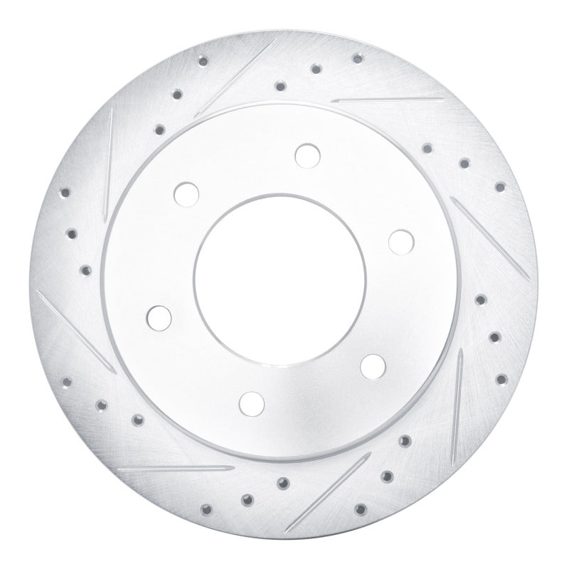 R1 Concepts R1 19-25 Ford Ranger (USA/Canada) Rear Left Drilled & Slotted Silver Brake Rotor