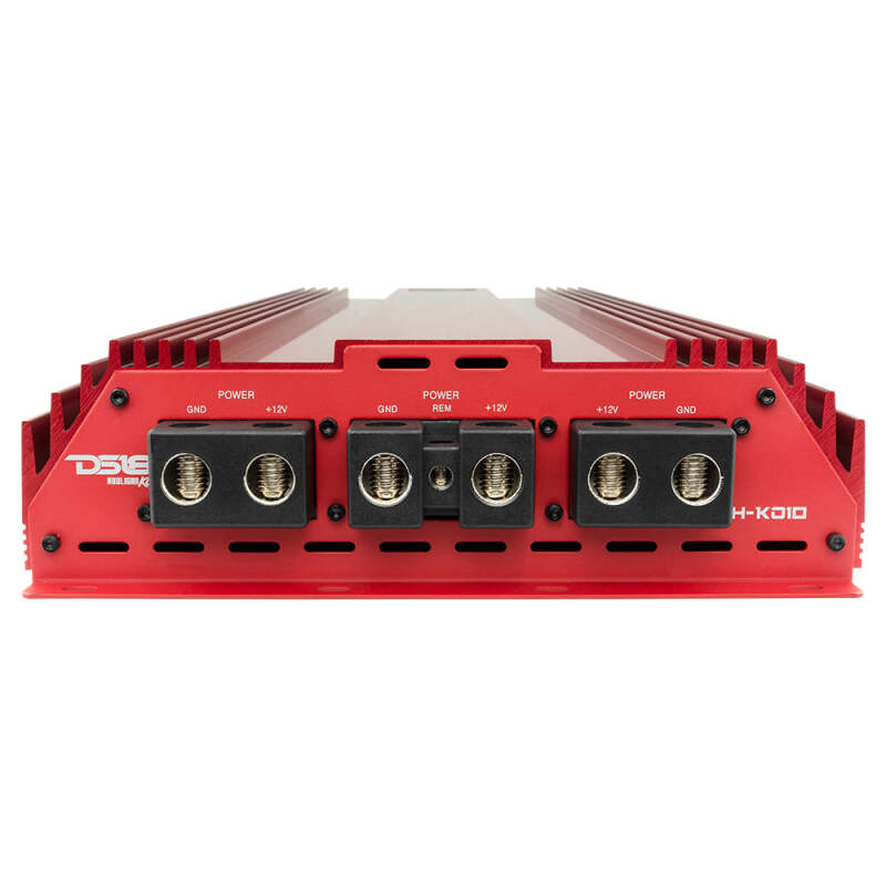 DS18 1-Channel Amp 18000 Burst/0.67ohm 10000/1ohm 5800/2ohm 3500/4ohm Watts RMS w/ Voltmeter Red