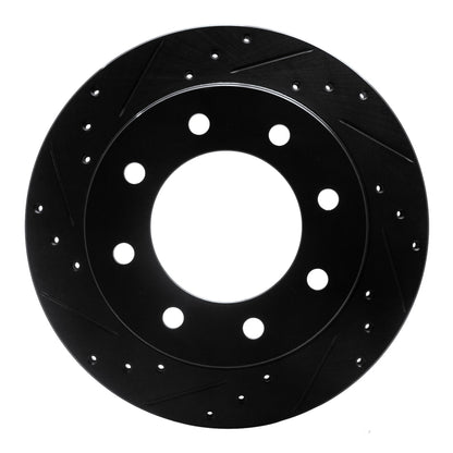 R1 Concepts R1 99-25 Chevrolet Silverado 1500 Rear Left Drilled & Slotted Black Brake Rotor