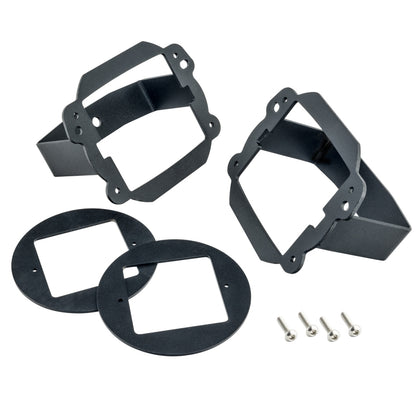 ORACLE Lighting Oracle Jeep JK Fog Light to Cube Light Conversion Mount Brackets (Pair) w/ Bezel