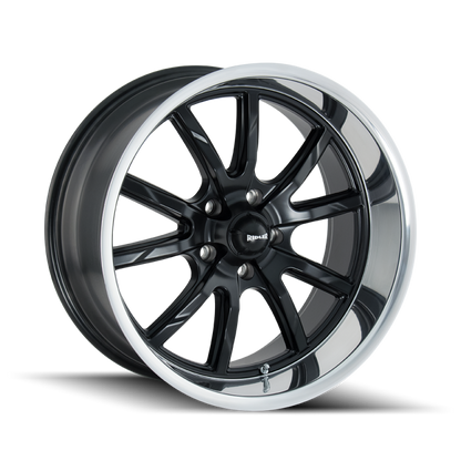 Ridler Wheels Ridler 650 20x8.5 / 5x120.65 BP / 0mm Offset / 83.82mm Hub Matte Black Polished Wheel