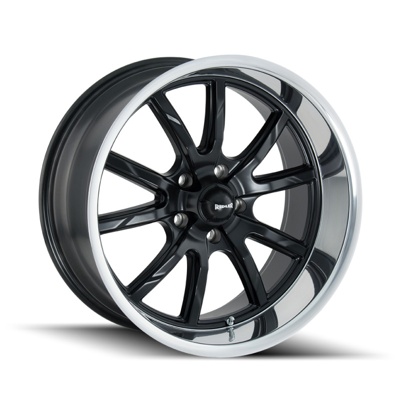 Ridler Wheels Ridler 650 20x10 / 5x127 BP / 0mm Offset / 83.82mm Hub Matte Black Polished Wheel