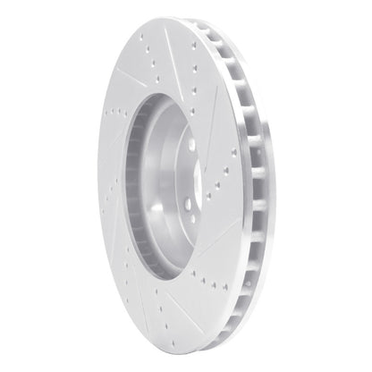 R1 Concepts R1 15-23 Mercedes-Benz C300 Sedan Front Left Drilled & Slotted Silver Brake Rotor