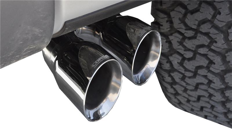 CORSA Performance Corsa 2011-2014 Ford F-150 Raptor 6.2L V8 133in Wheelbase Polished Xtreme Cat-Back Exhaust