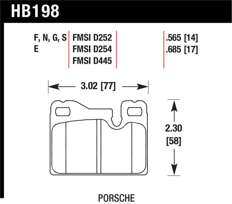 Hawk Performance Hawk 77-88 Porsche 924 / 78-85 & 92-95 928 / 83-91 944 DTC-60 Rear Race Brake Pads